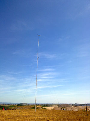 Windmessgerät frei Land 25m, Vermessung, Ertragsbestimmung, Windräder, Windenergieanlage